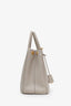 Prada Taupe Saffiano Leather Medium Double Zip Galleria Tote with Strap