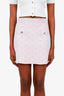 Maje Pink Sparkled Knit Mini Skirt Size 36