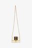 Gucci Cream Leather Mini Sylvie Chain Shoulder Bag