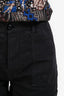 Frame Washed Black Linen 'Le Beau' Shorts Size XS