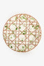 Christian Dior Green/Brown Porcelain 'Lily Sauvage' Collection Plate 5 Piece Sets