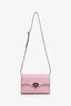 Valentino Pink Leather Rockstud Medium Flap Bag