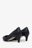 Stuart Weitzman Black Leather Pointed Toe Heels Size 7.5