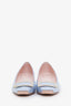 Roger Vivier Light Blue Patent Leather Buckle Detail 'Belle' Heels Size 37.5