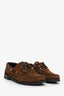 Aeyde Brown Suede Boat Shoes Size 36