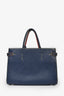 Louis Vuitton 2017 Indigo/Red Epi Leather Twist Tote with Strap