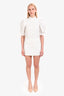 Alice + Olivia White Faux Leather Mini Skirt Size 4
