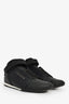 Louis Vuitton Black Leather Logo High-Top Sneakers Size 6 Men's