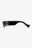 Gucci Black Rectangular Interlocking GG Handle Sunglasses