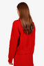 Sandro Red Wool Collared Sweater Size 2