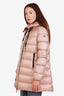 Doudoune Serinde matelassée rose Moncler, taille 1