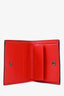Christian Louboutin Black Leather Spike Money Clip Bifold Wallet