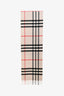 Burberry Cream Cashmere Giant Check Scarf