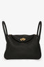 Hermès 2017 Black Clemence Leather Lindy 26 GHW