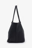 The Row Black Grained Calfskin Park Three Tote Bag