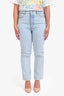 Lovers + Friends Blue Denim Light Straight Leg Jeans Size 30
