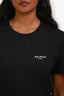 Balmain Black Cotton Logo Short Sleeve T-Shirt Size S