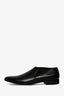 Saint Laurent Black Leather Slip-On Oxford Shoes Size 43.5