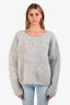 Chloe Grey Mohair Wool Knit Sweater Size XS