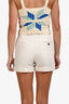 3.1 Phillip Lim White Cotton Wool Mini Shorts Size 0