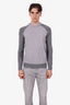 Loro Piana Grey Cotton Knit Hoodie Size S Mens