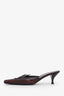 Prada Burgundy Leather Pointed Toe Heels Size 39