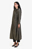 Herno Olive Green Long Rain Jacket Size 40