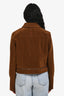 Fabrique Brown Faux Suede 'Erica' Jacket Size S