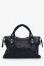 Balenciaga Black Leather Motocross Giant 21 City Bag