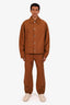 Prada Brown Moleskin Double Knee Work Pants Size 34 Mens