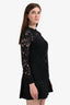 Saint Laurent Black Cotton Lace Blouse Size 36