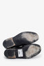 Prada Black Brushed Leather Penny Loafer Size 7 Mens