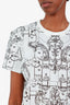 Hermès Black/White Cotton Printed T-Shirt Size 38