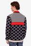 Gucci Black/Red/White Cotton Knit Cardigan Size XXXL Mens