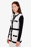 L'Agence Black/White Long Sleeve Button Up Cardigan Size XS