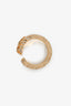 Gucci Gold Tone Crystal GG Key Ring Size S