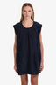 Miu Miu 2007 Navy Nylon Midi Dress Size 42