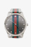 Gucci G-Timeless Steel Web Bracelet Watch