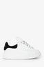 Alexander McQueen White/Black Leather Oversized Platform Sneakers Size 36 1/2