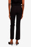 Gucci Black Stretch Wool Straight Leg Trousers Size 40