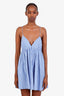 Reformation Blue/White Striped Amara Mini Dress Size M