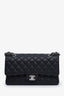 Pre-loved Chanel™ 2019 Black Caviar Medium Double Flap Shoulder Bag