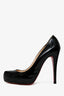 Christian Louboutin Black Patent Platform Pumps Size 36.5