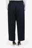Sofie D'Hoore Navy Virgin Wool Drawstring Trousers Size 42