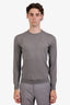 Ralph Lauren Purple Label Grey Cashmere Crewneck Sweater Size S Mens