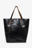 Marni 2022 Black/Brown Coated Canvas 'Tribeca' Shopping Tote