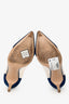 Gianvito Rossi Navy Suede Plexi Pumps Size 37