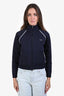Miu Miu Navy Technical Zip-Up Track Jacket Size 38