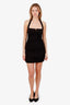 Reformation Black Cotton Halter Neck Dress Size S