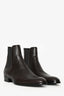 Saint Laurent Brown Leather Ankle Boot Size 40 Men's
